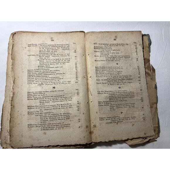 1831 Acts Congress Railroad Native American Treaty Patents Laws Andrew Jackson - Picture 7 of 8